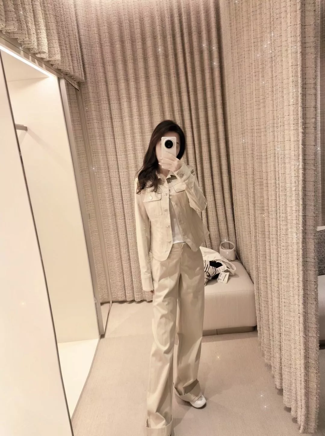 샤넬 하이웨이스트 와이드 팬츠 상세 이미지 13