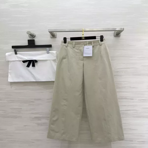 샤넬 하이웨이스트 와이드 팬츠