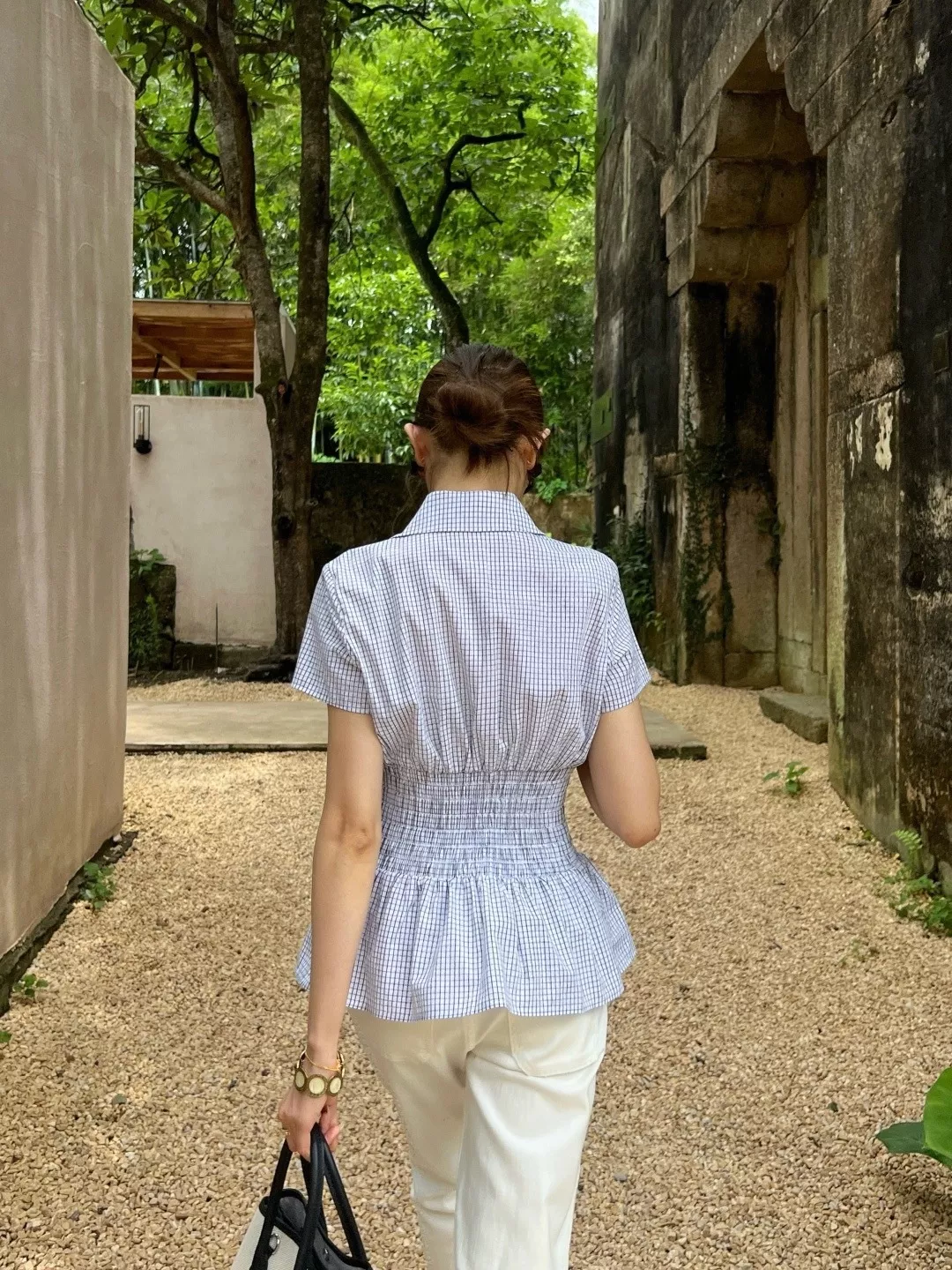 랄프로렌 허리 셔링 자수 포인트 셔츠 상세 이미지 18