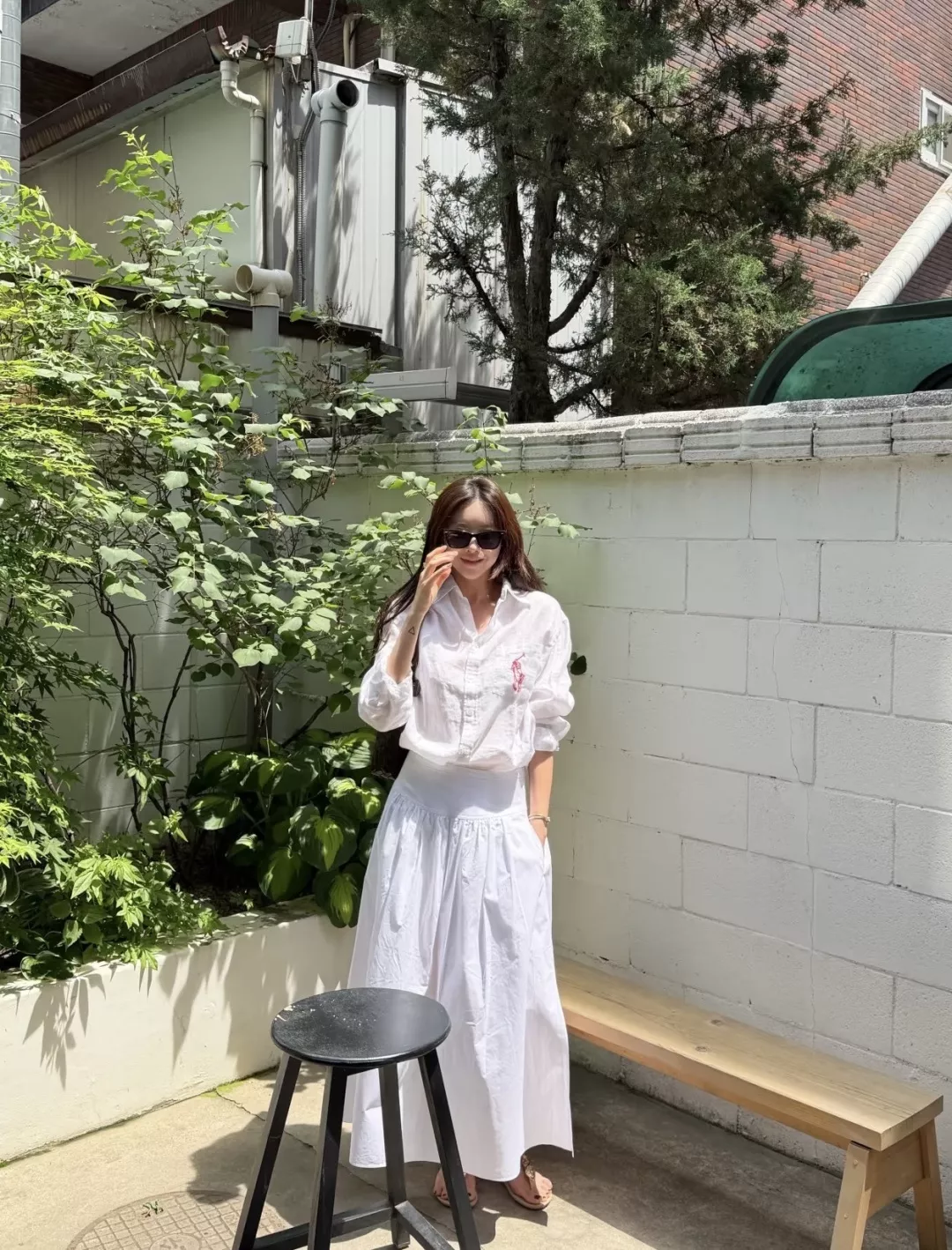 랄프로렌 전마 자수 포인트 린넨 셔츠 상세 이미지 16