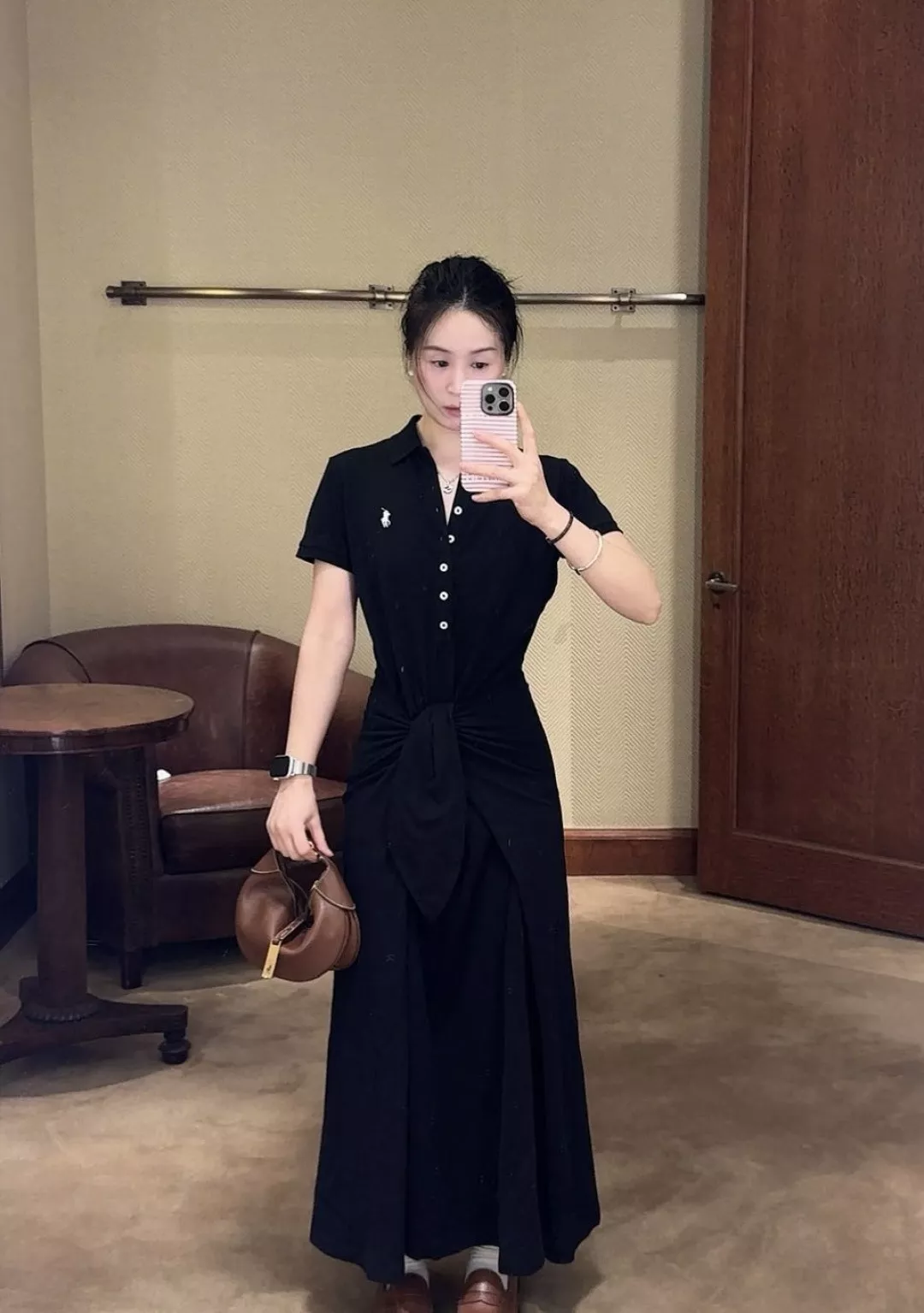 랄프로렌 폴로 카라 스트랩 원피스 상세 이미지 16