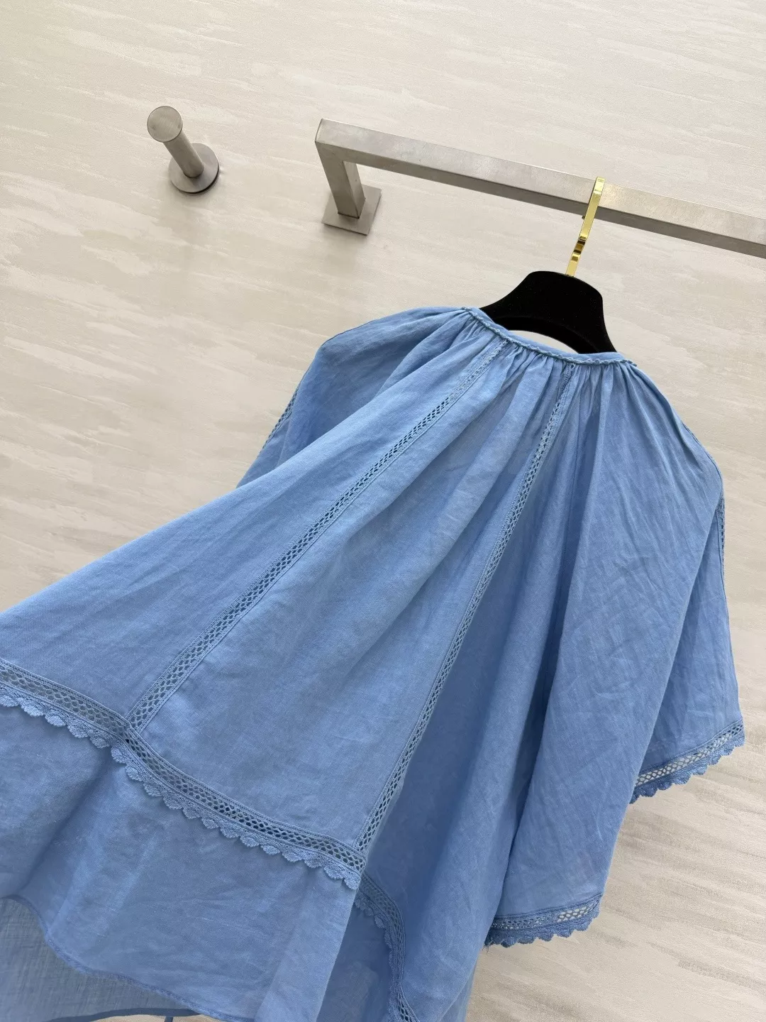 짐머만 내추럴 라미 펀칭 케이프 블라우스 상세 이미지 6