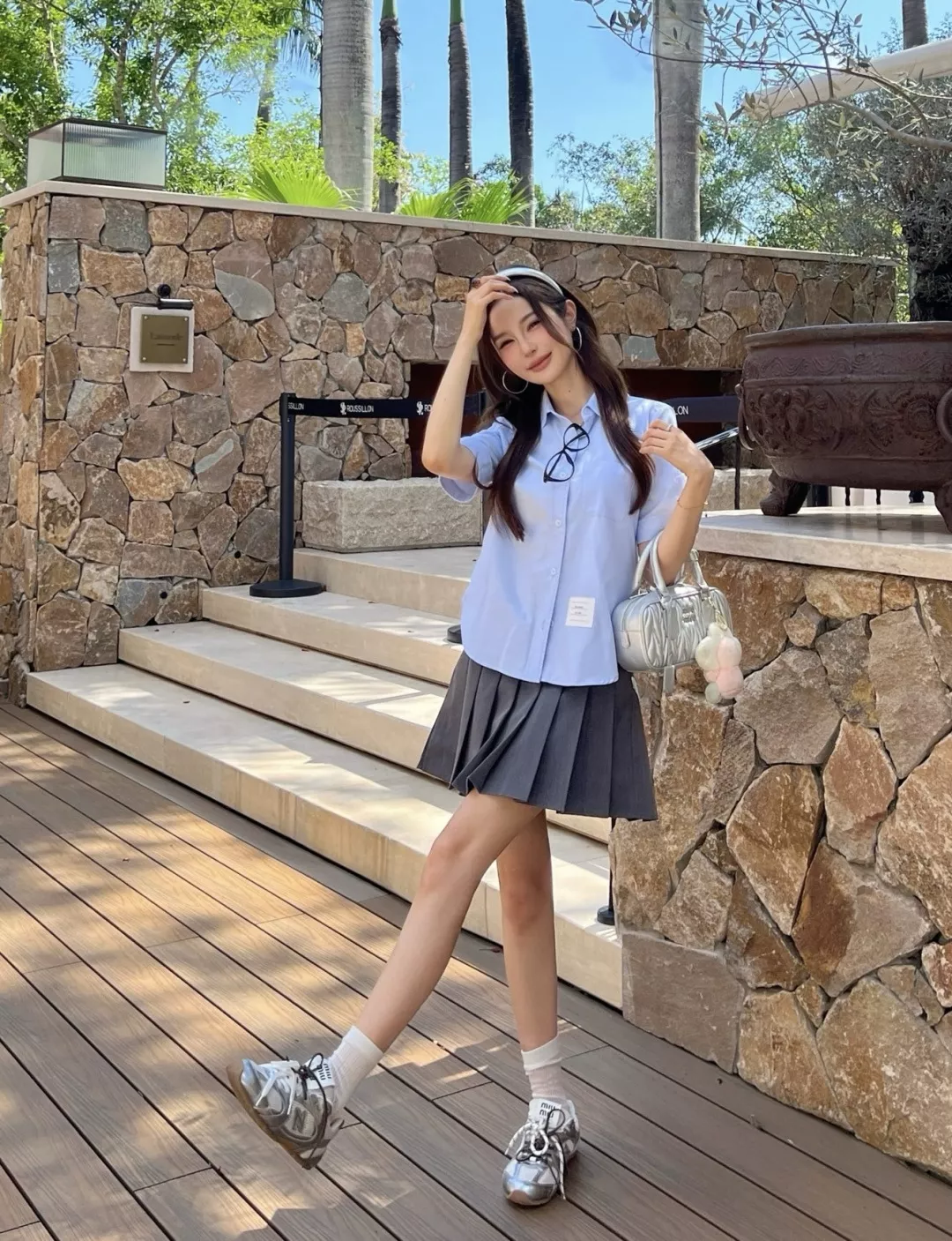 톰브라운 클래식 미니 카라 반소매 코튼 셔츠 상세 이미지 15
