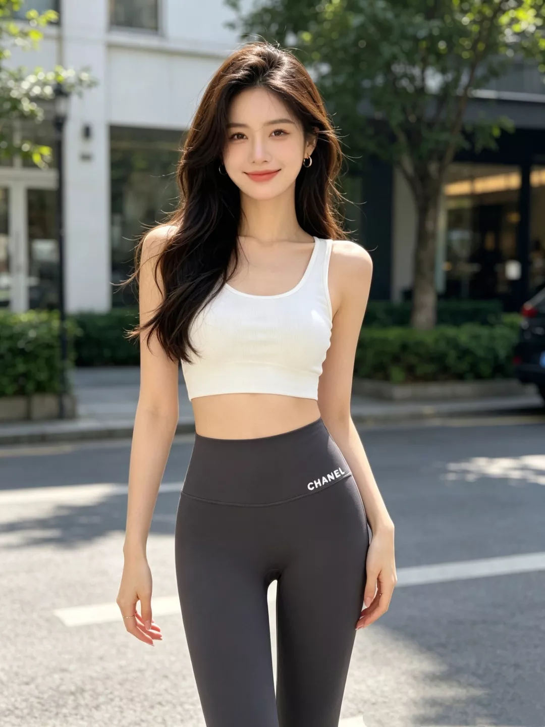 샤넬 하이웨이스트 슬림 핏 샤크 팬츠 상세 이미지 18