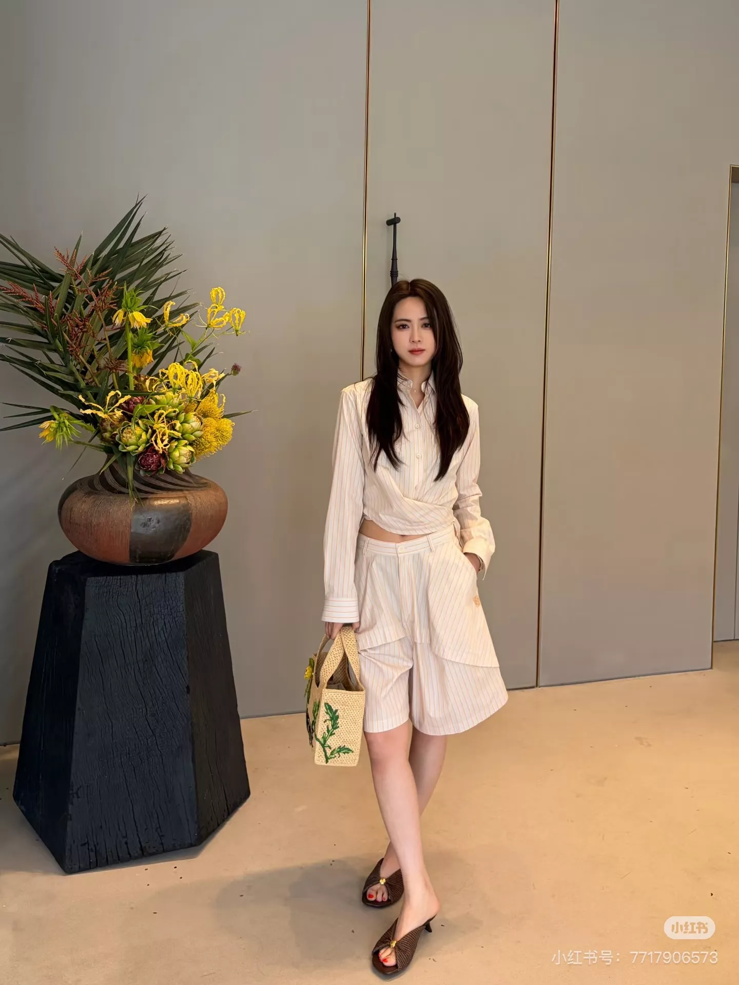 로에베 해체 디테일 코튼 와이드 팬츠 상세 이미지 2