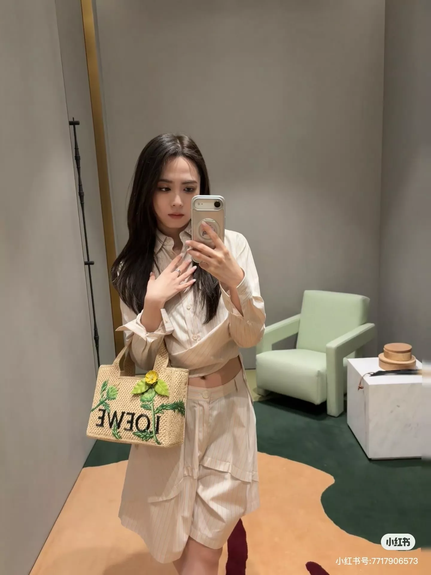 로에베 해체 디테일 코튼 와이드 팬츠 상세 이미지 6