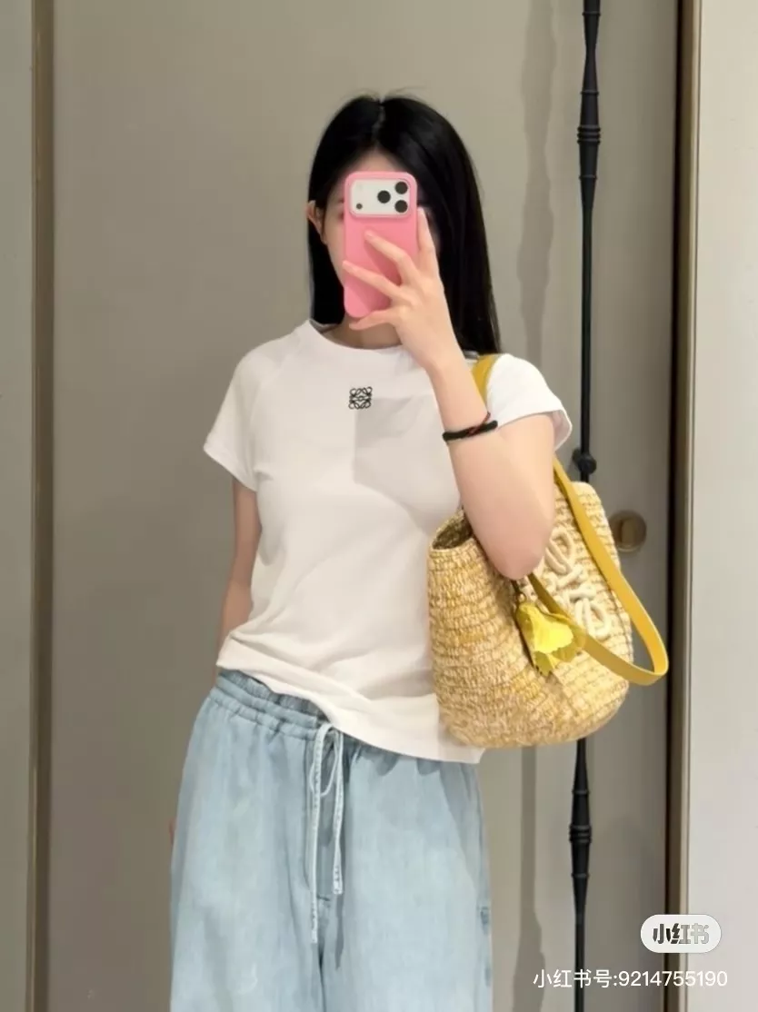 로에베 로고 밴딩 와이드 데님 팬츠 상세 이미지 4