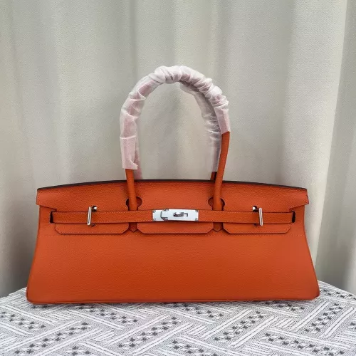 에르메스 가로형 소가죽 토트 스타일 백