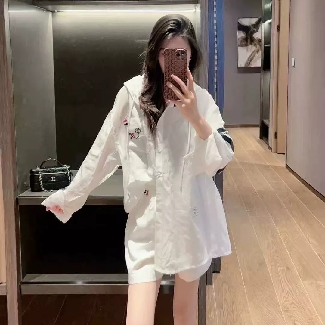 톰브라운 텐셀 후드 셔츠형 아우터 상세 이미지 12