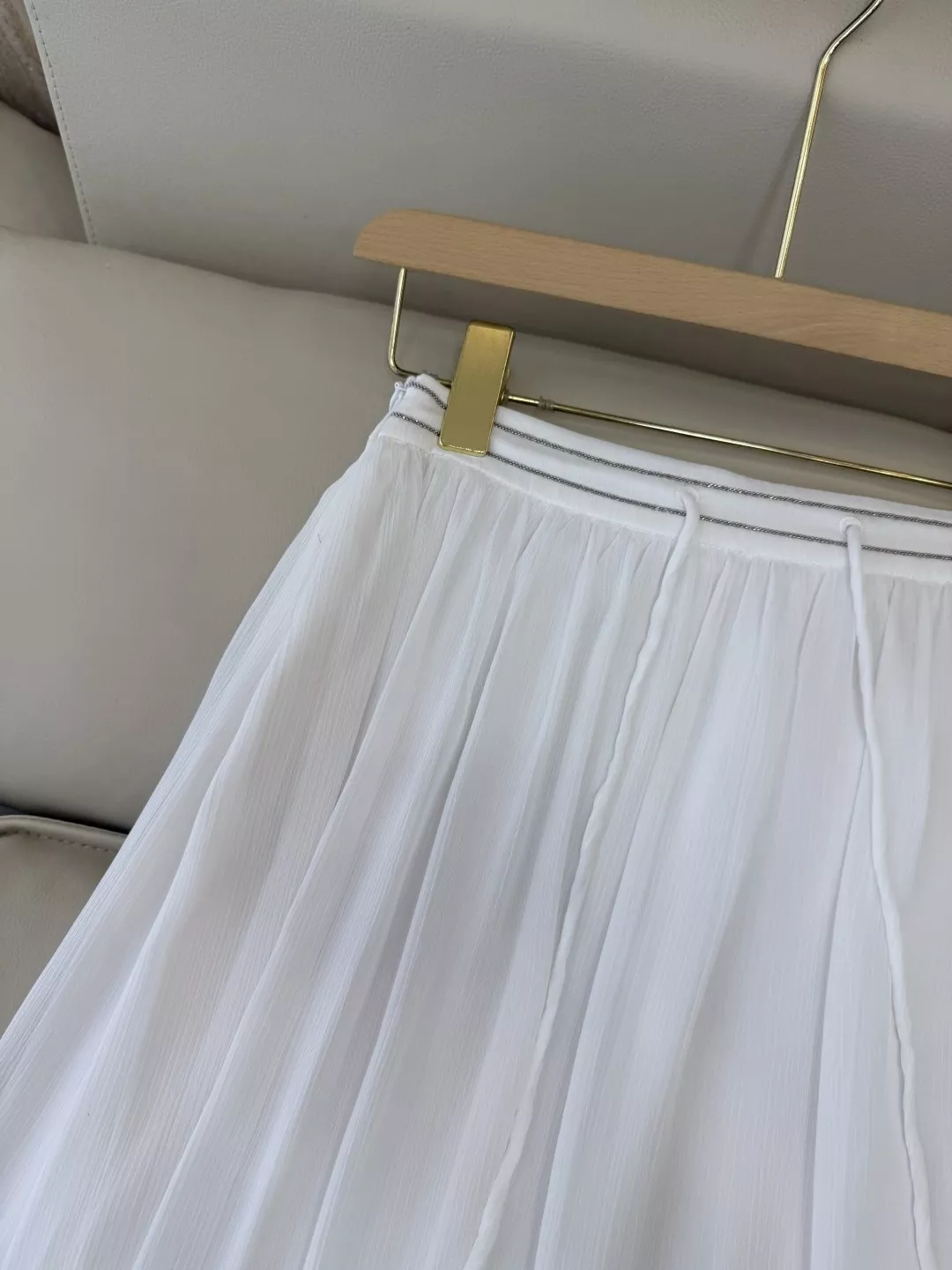 브루넬로쿠치넬리 체인 장식 플리츠 스커트 상세 이미지 5