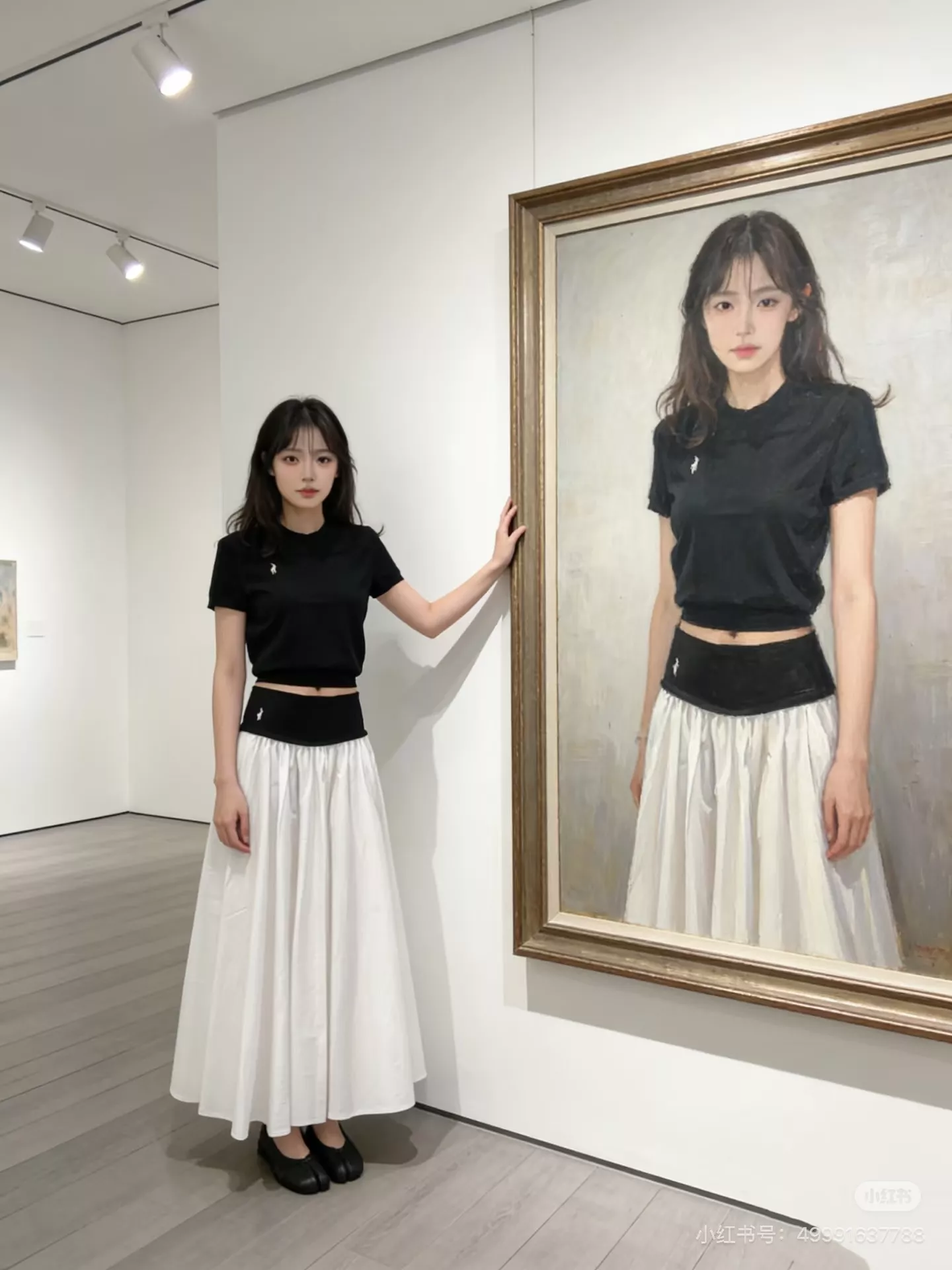 랄프로렌 자수 포인트 코튼 플레어 스커트 상세 이미지 28