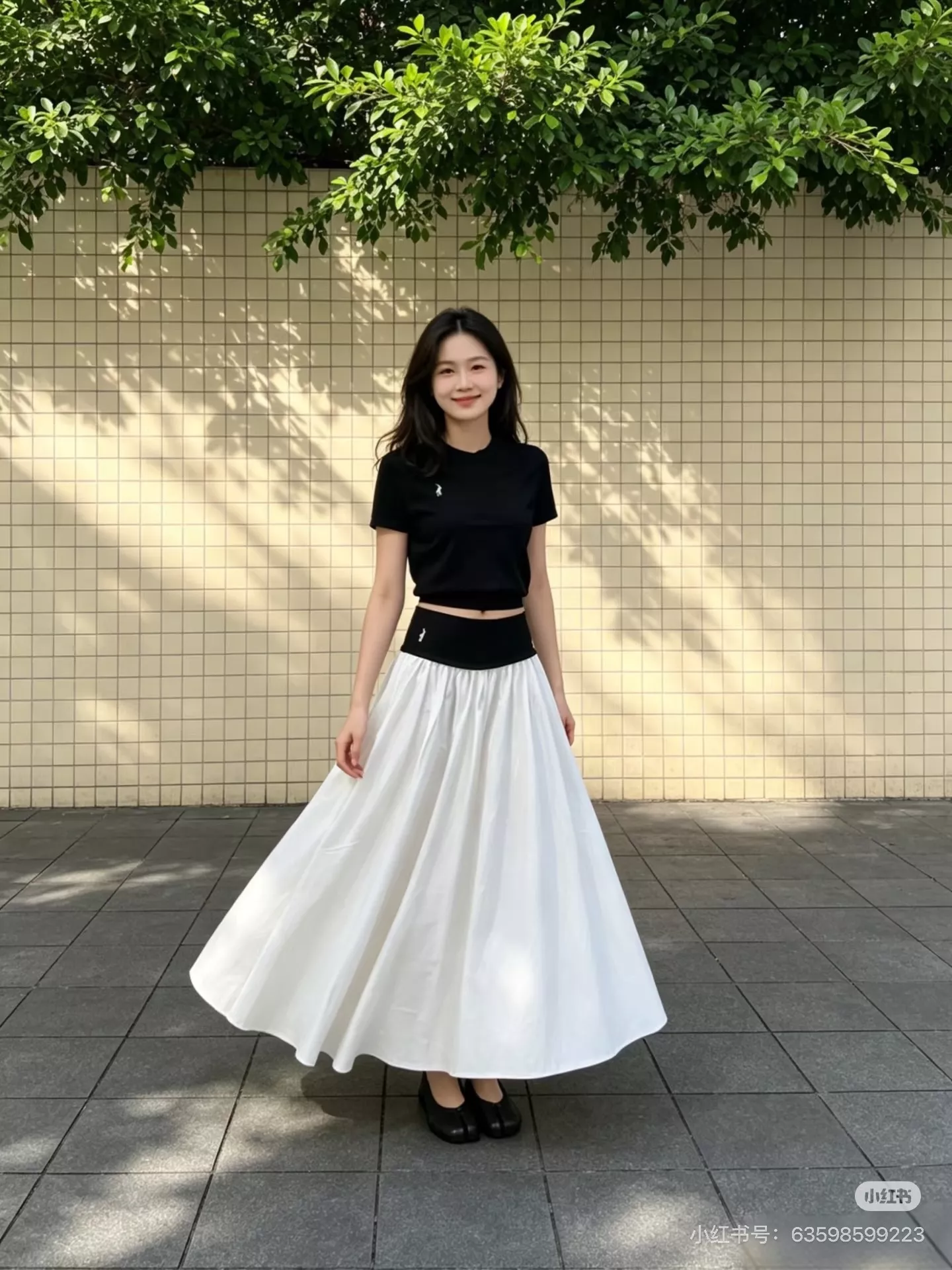 랄프로렌 자수 포인트 코튼 플레어 스커트 상세 이미지 30