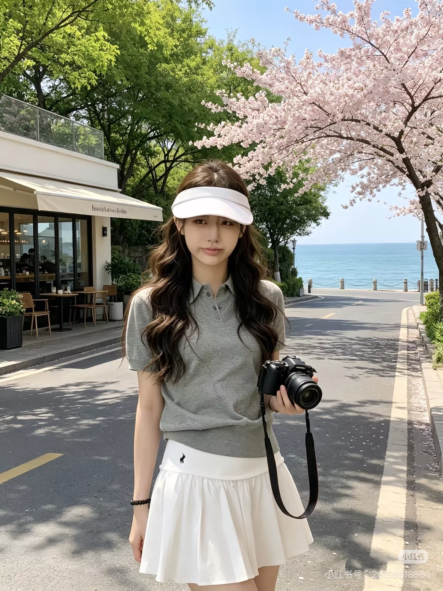 랄프로렌 플리츠 디테일 코튼 A라인 스커트 상세 이미지 37