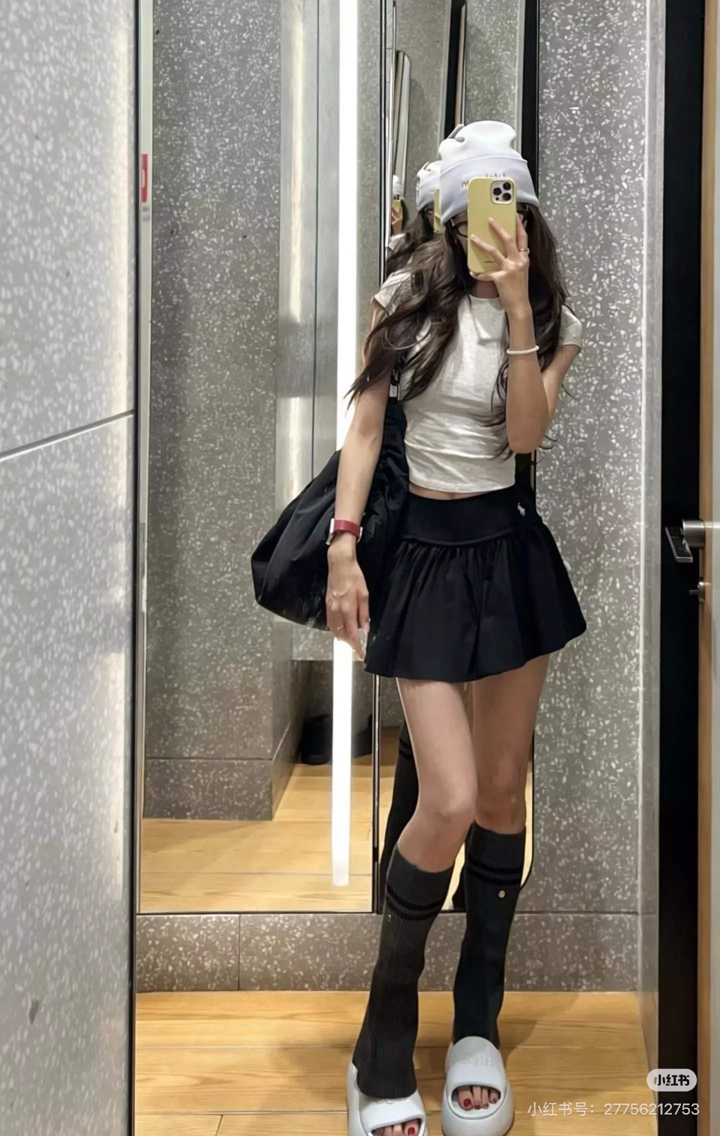 랄프로렌 플리츠 디테일 코튼 A라인 스커트 상세 이미지 46