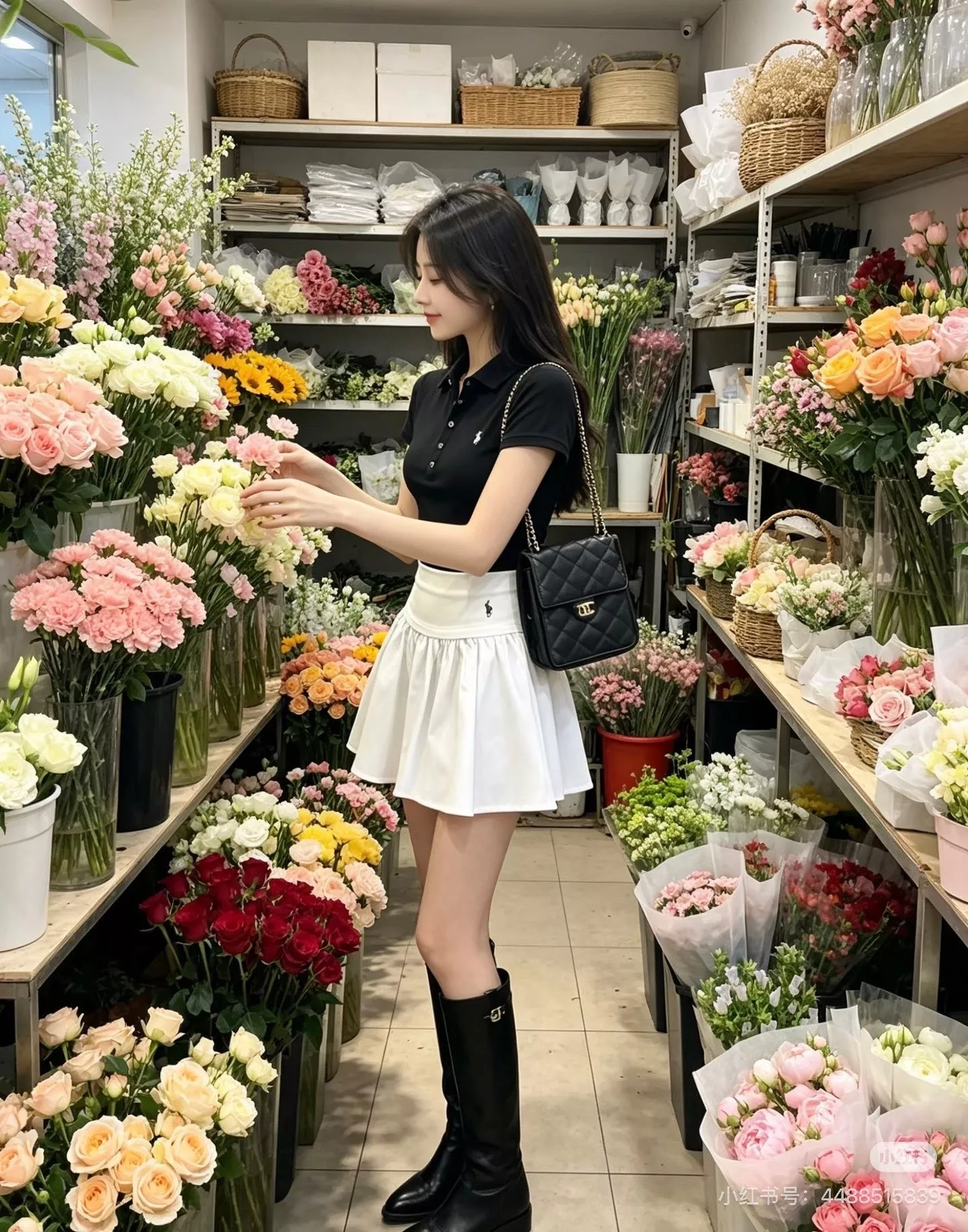 랄프로렌 플리츠 디테일 코튼 A라인 스커트 상세 이미지 40