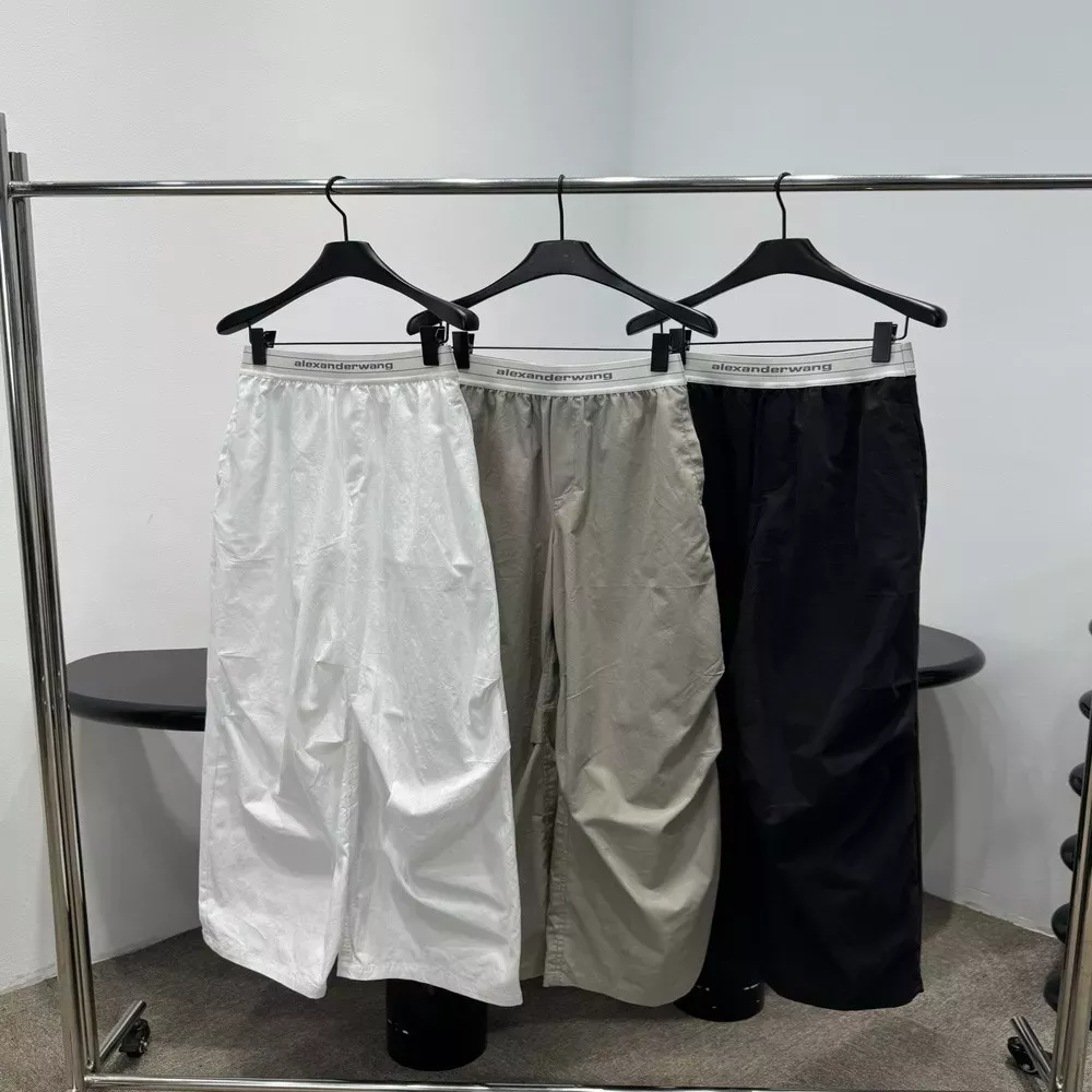 알렉산더왕 로고 포인트 와이드 팬츠