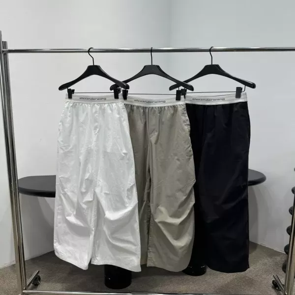 알렉산더왕 로고 포인트 와이드 팬츠