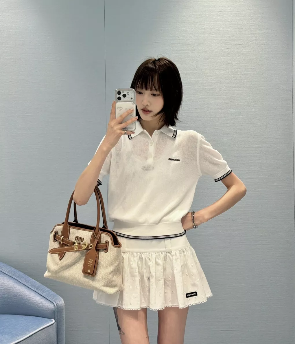 미우미우 플라워 펀칭 레이스 포인트 스커트 상세 이미지 15