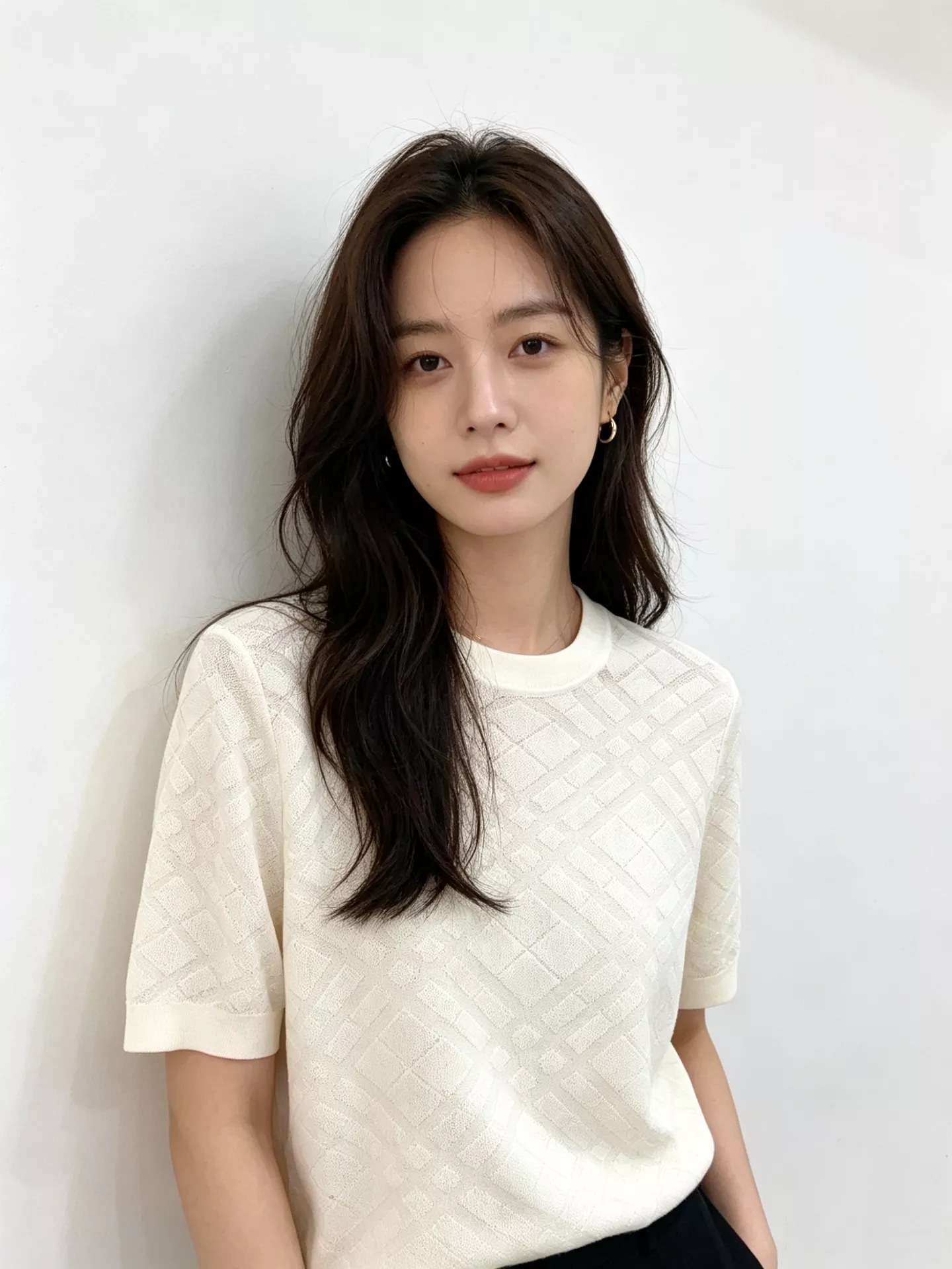 버버리 여성 라운드넥 자카드 반팔 상의 상세 이미지 38