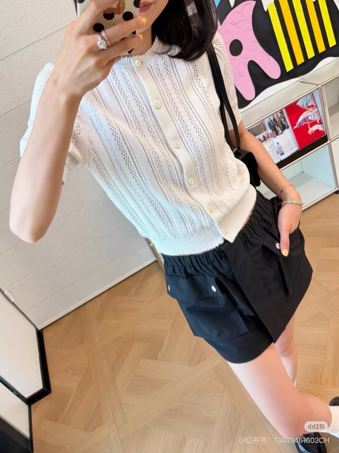 프라다 여성용 나일론 카고 숏 스커트 상세 이미지 20