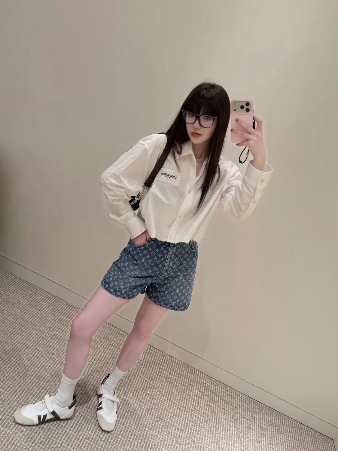 루이비통 모노그램 워싱 데님 쇼츠 상세 이미지 20