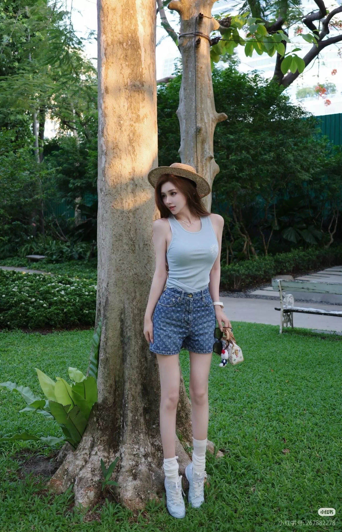 루이비통 모노그램 워싱 데님 쇼츠 상세 이미지 21
