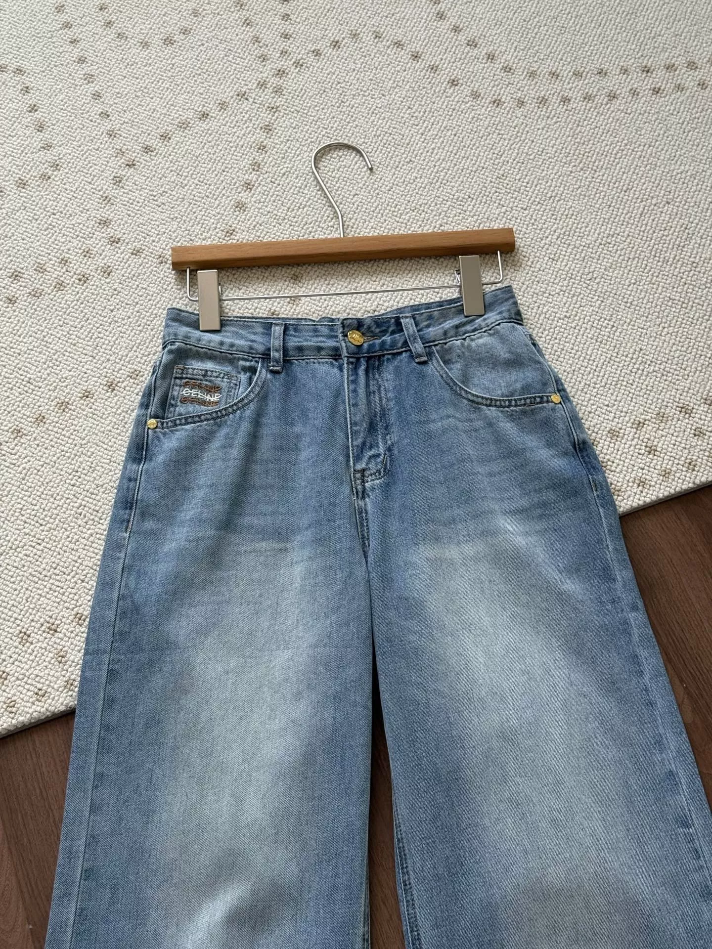셀린느 일자 핏 워싱 청바지 상세 이미지 12