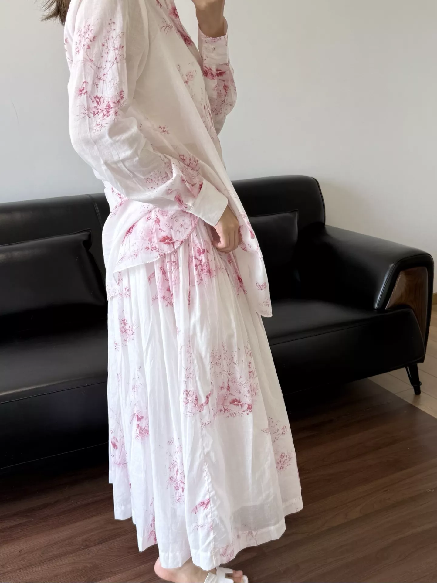 디올 플라워 프린트 롱 셔츠 상세 이미지 40