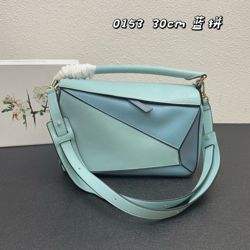 로에베 퍼즐 스타일 배색 가죽 백