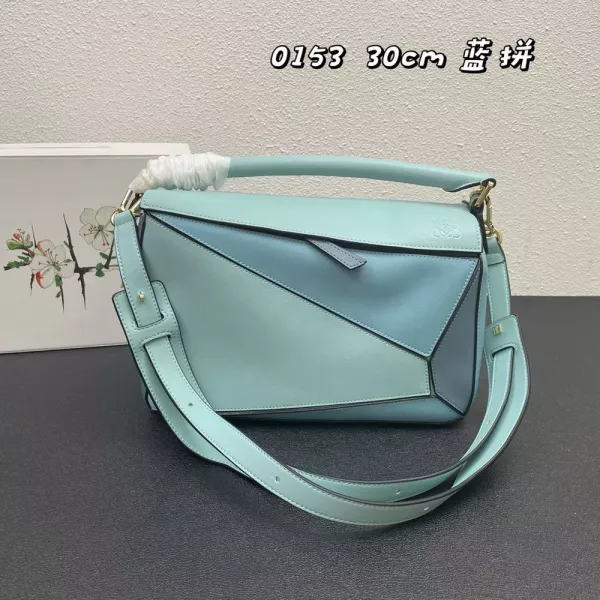 로에베 퍼즐 스타일 배색 가죽 백