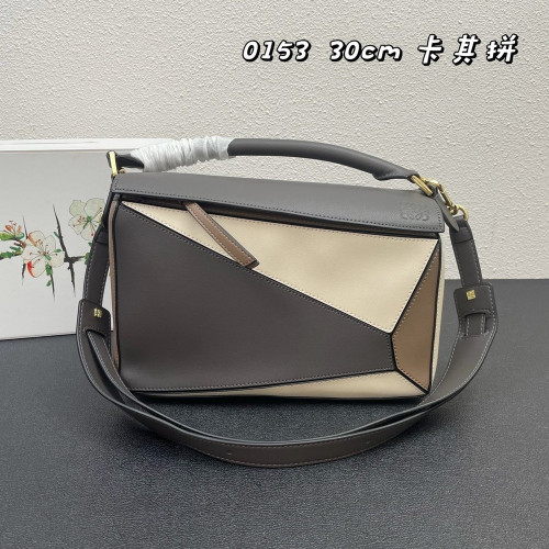 로에베 퍼즐 스타일 배색 핸드백