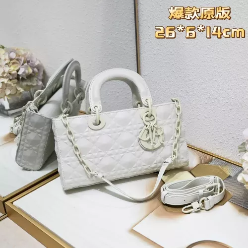 디올 레이디 감성 퀼팅 탑핸들 백