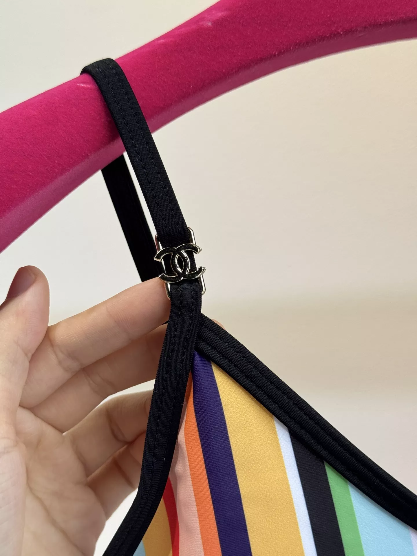샤넬 코코비치 컬러 스트라이프 스윔웨어 상세 이미지 4
