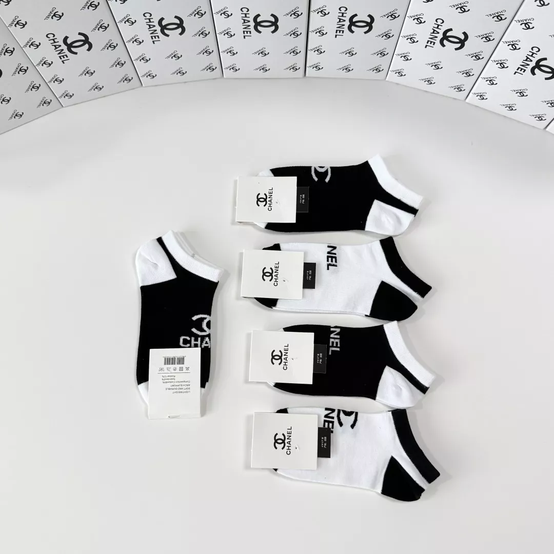 샤넬 로고 포인트 중목 삭스 세트 상세 이미지 6
