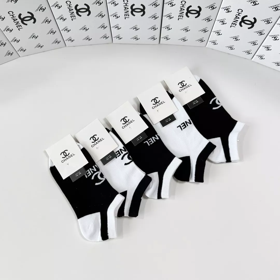 샤넬 로고 포인트 중목 삭스 세트 상세 이미지 8