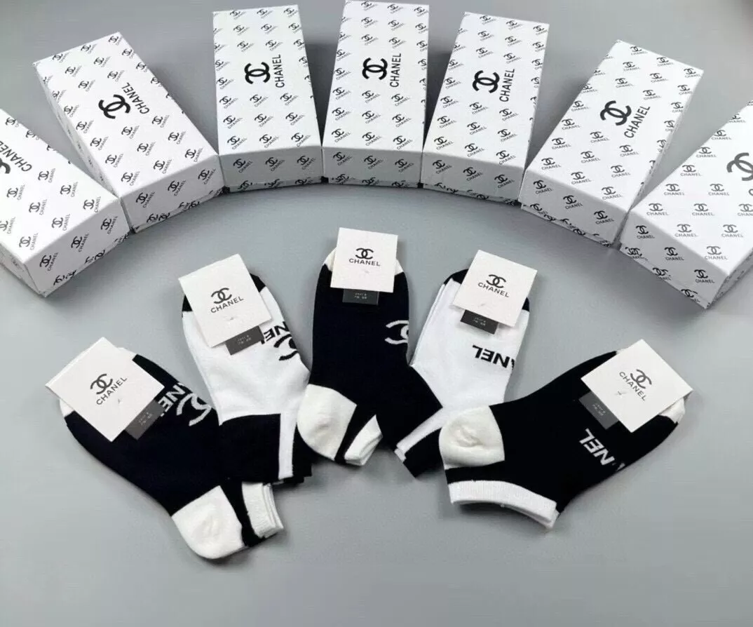 샤넬 로고 포인트 코튼 삭스 세트 상세 이미지 1
