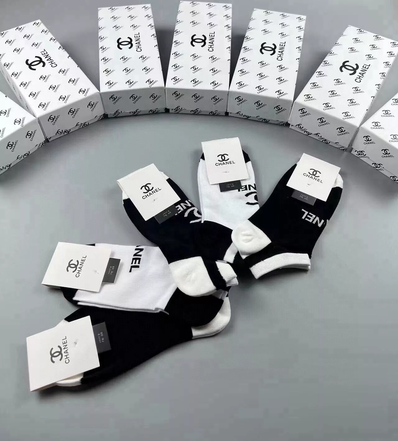 샤넬 로고 포인트 코튼 삭스 세트 상세 이미지 7