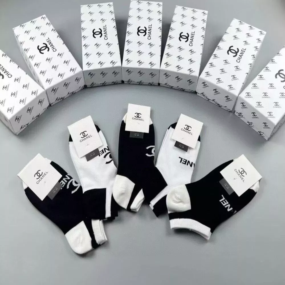 샤넬 로고 포인트 코튼 삭스 세트