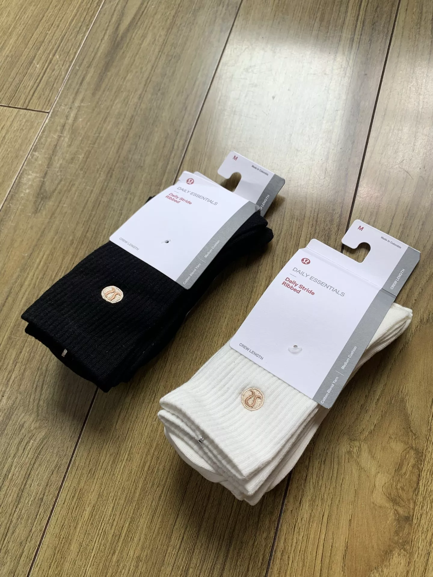 룰루레몬 자수 포인트 순면 중목 삭스 세트 상세 이미지 2