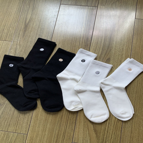 룰루레몬 자수 포인트 순면 중목 삭스 세트