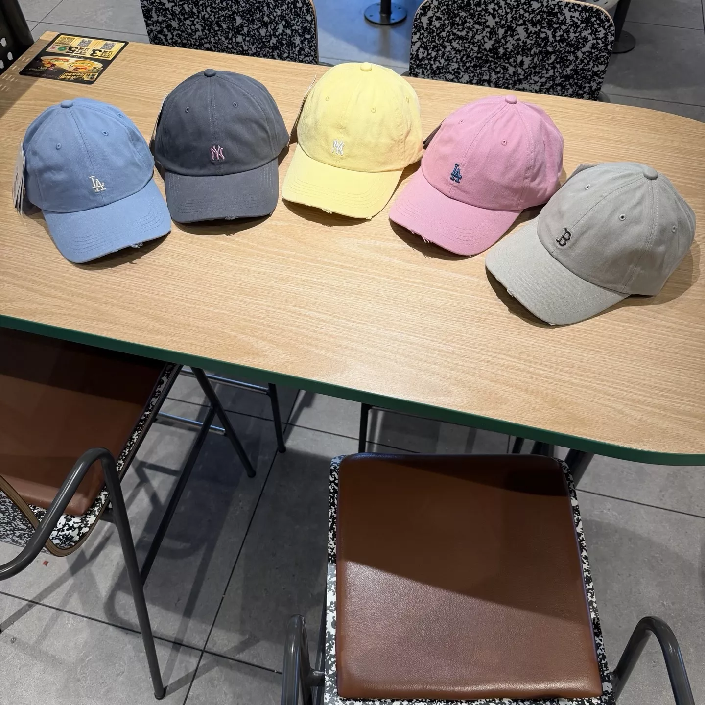 엠엘비 미니 자수 로고 워싱 캡 상세 이미지 1