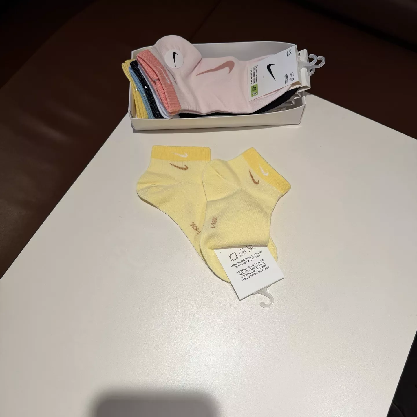 나이키 배색 포인트 코튼 숏삭스 세트 상세 이미지 2