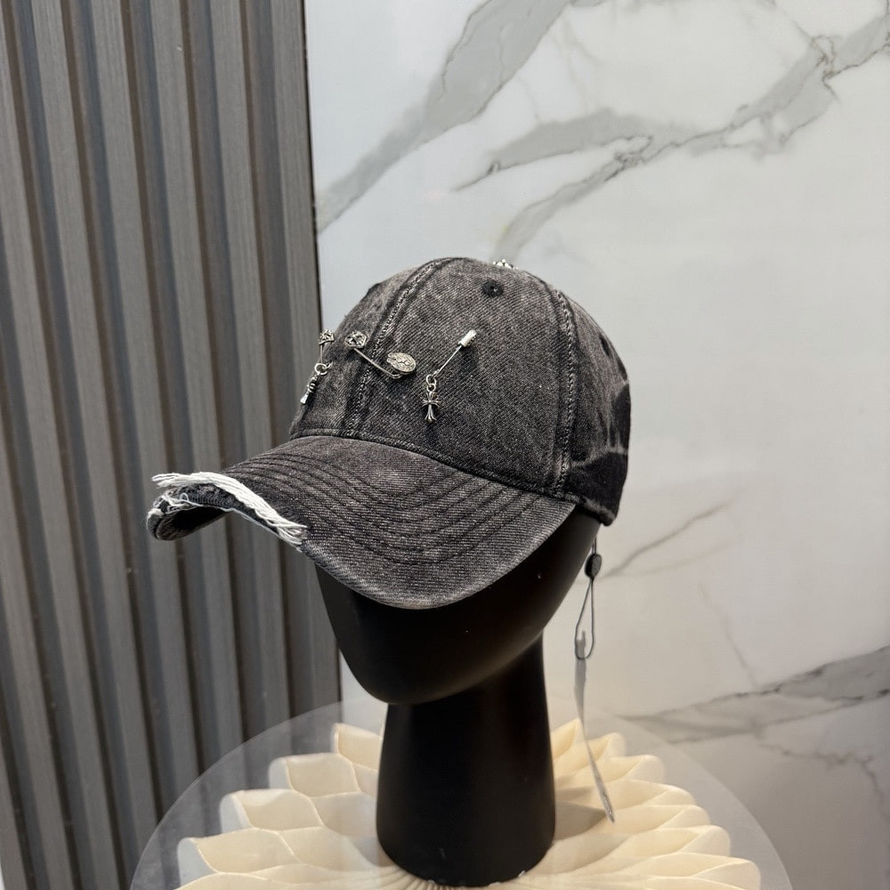 크롬하츠 워싱 데님 베이스볼 캡