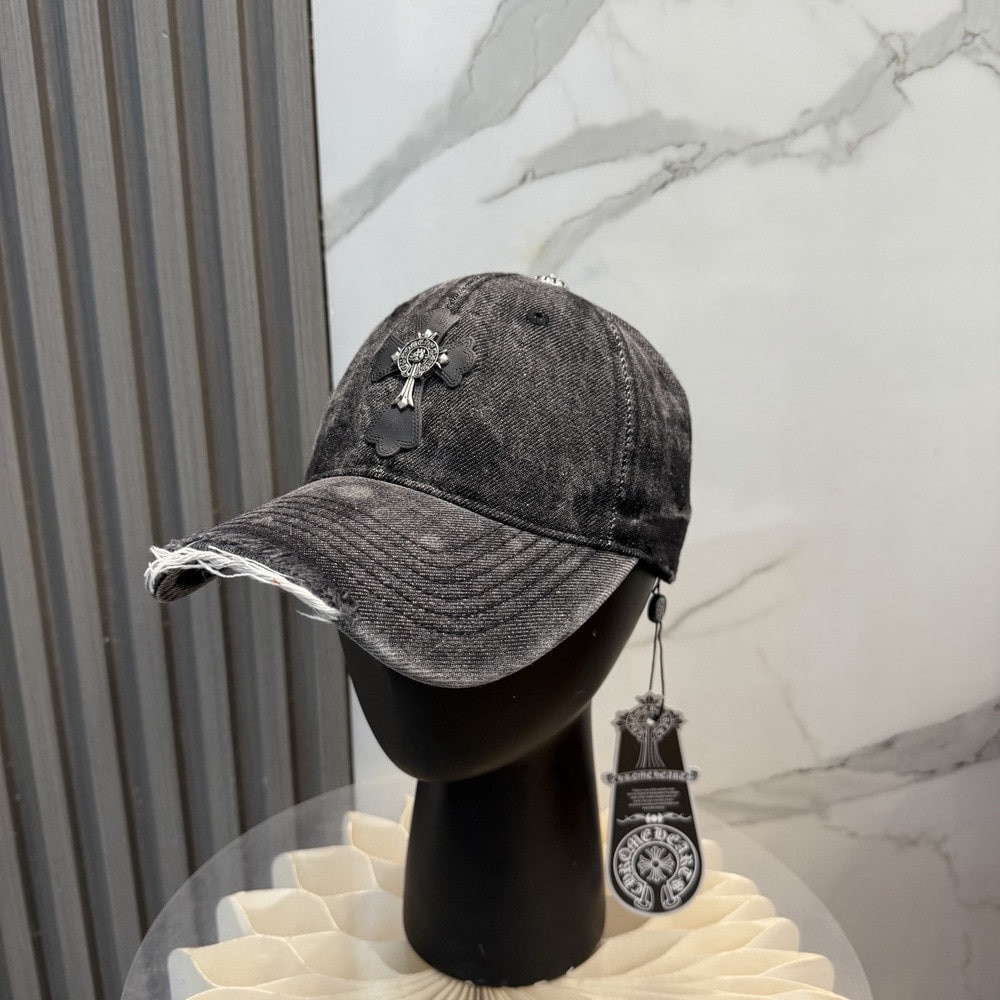 크롬하츠 워싱 데님 베이스볼 캡