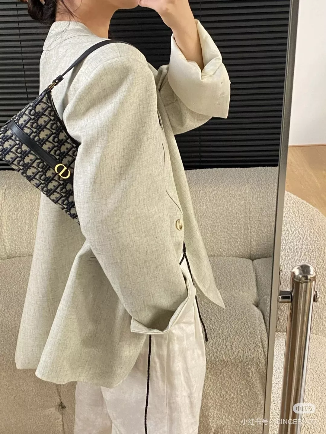 디올 미스 카로 올오버 패턴 겨드랑이 가방 상세 이미지 20