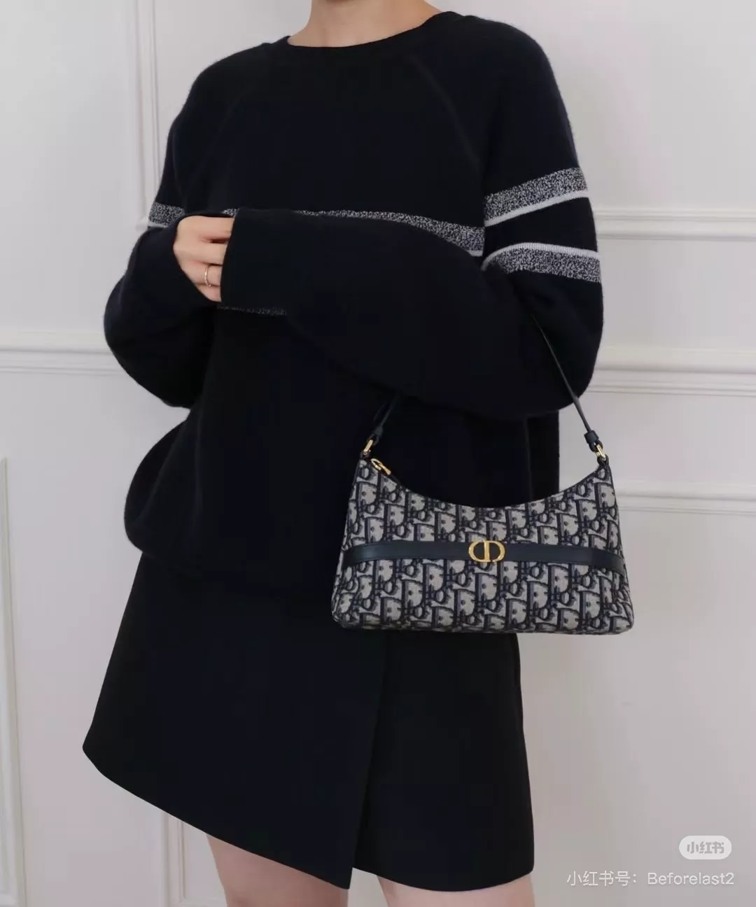 디올 미스 카로 올오버 패턴 겨드랑이 가방 상세 이미지 12