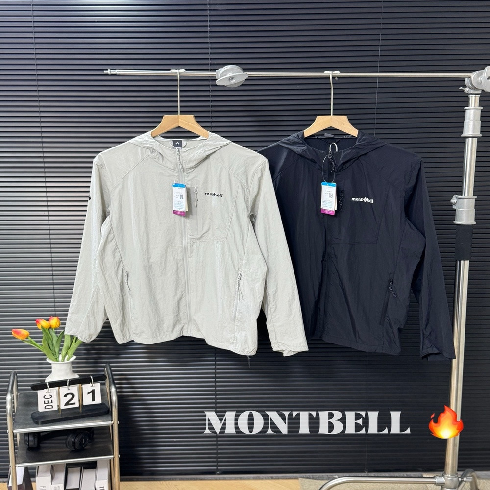 몽벨 여름용 경량 후드 바람막이