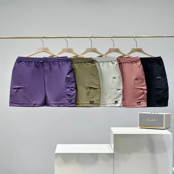 라코스테 클래식 자수 포인트 카고 반바지