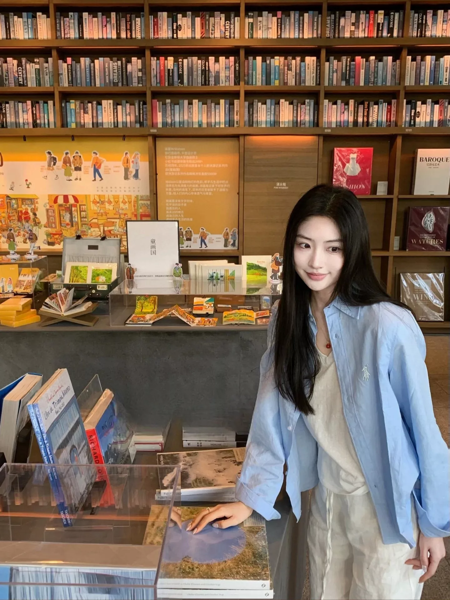 랄프로렌 폴로 자수 포인트 워터블루 버튼 셔츠 상세 이미지 14