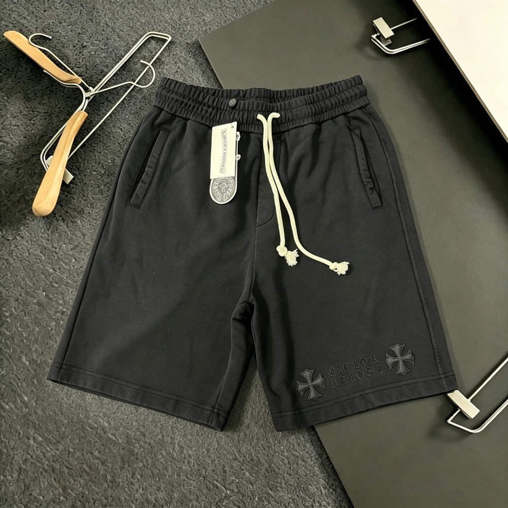 크롬하츠 빈티지 워싱 자수 패치 쇼츠